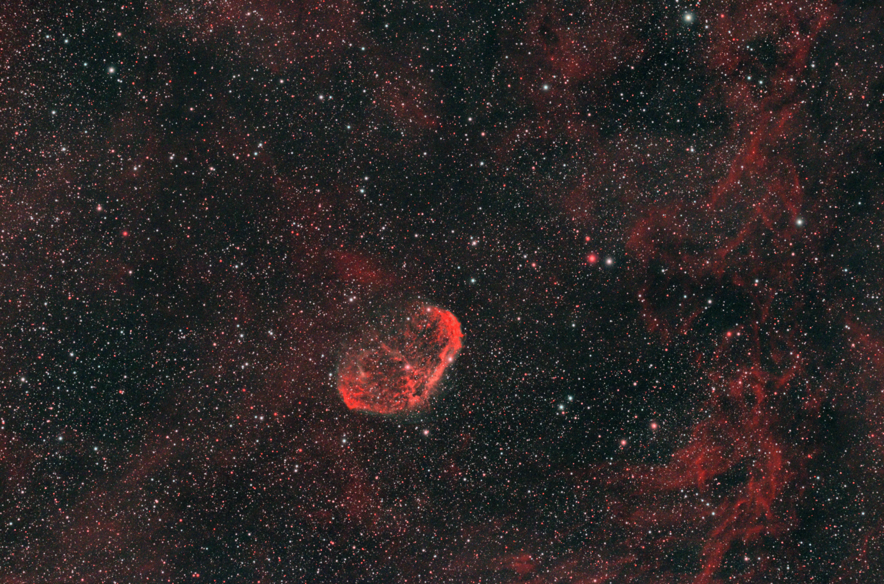 Crescent Nebula, August 2021